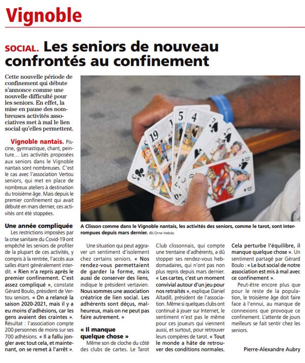 HSM Article du 051120, Covid-19 saison 2020-2021