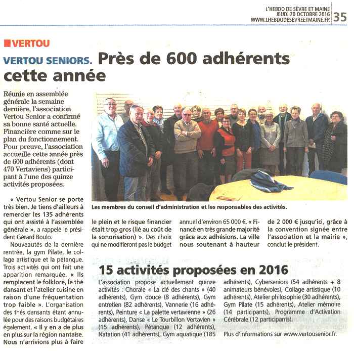 HSM Article du 201016 Suite à l'AG du 6 octobre 2016