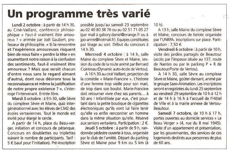 HSM Article du 280917 Semaine-Bleue 2